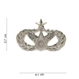 US Master civil Engineer Badge metaal - 2,7 x 4,1 cm