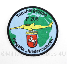 Bundesmarine Tauchergruppe F208 Fregatte Niedersachsen embleem - diameter 10 cm - origineel