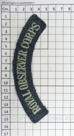 Britse leger RAF Royal Observer Corps shoulder title - 15 x 4,5 cm - origineel