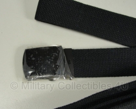 KL Nederlandse leger broekriem broek riem webbing zwart met blackoxide - nieuw in verpakking - origineel
