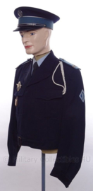 Politie Frankrijk uniform SET jasje en pet - met originele insignes en medailles - rang Gardien 2V - maat M - origineel