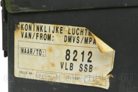 KLU Munitiekist Luchtmacht vliegbasis Soesterberg 7,62mm - 27½ x 18 x 8½ cm - origineel