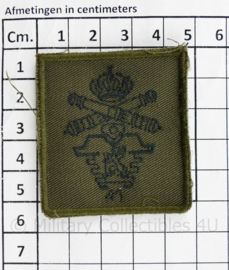 KL Nederlandse leger 41 MECHBRIG 41e Afdeling Veldartillerie borstembleem - met klittenband - 5 x 5 cm - origineel