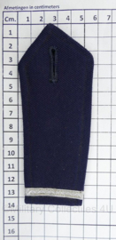 Belgische Politie epauletten PAAR aspirant-agent van politie - 14,5 x 5,5 cm - origineel