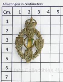 WO2 Britse REME Royal Electrical and Mechanical Engineers officer cap badge - Kings Crown - 5 x 3 cm - origineel