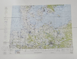 KLU Koninklijke Luchtmacht Tactical Pilotage Chart TPC E-2B - 1 : 500 000 - Noord Duitsland 145 x 106 cm - origineel