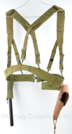 WO2 US Army MP uitrusting set - originele pistol belt en suspenders en de rest replica