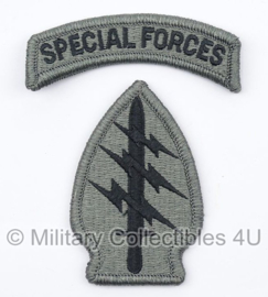 US Army Foliage patch met tab - Special Forces - voor ACU camo uniform - origineel