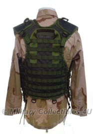 KL Korps Mariniers modulair gevechtsvest - Molle - zonder tassen - Forest camo - ongebruikt - maat Medium - origineel