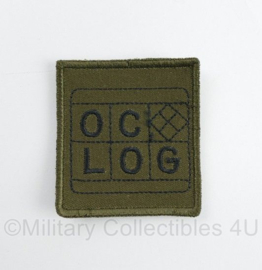 Defensie OC LOG borstembleem - met klittenband - 5 x 5 cm - origineel