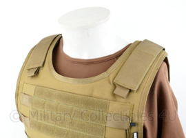 NL Politie DSI Speciale Eenheden COYOTE universeel kogelwerende vest hoes zonder ballistische inhoud - XS t/m XXL - met klittenband voor tekststrook voor EN achter - replica