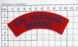 Australian Army shoulder title ENKEL Royal Australian Engineers - 10,5 x 4 cm - origineel