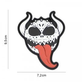 Devil Tongue 3D PVC - met klittenband - 8 x 6,5 cm