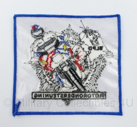 KLPD Motorondersteuning embleem - 11,5 x 11 cm -  nieuw gemaakt