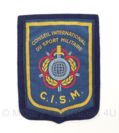 KL Landmacht Internationaal Sport embleem CISM - afmeting 8 x 11 cm - origineel