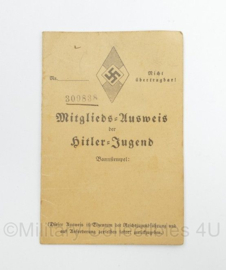 WO1 Duitse HJ Hitler Jugend Mitgliedsausweis 1933 - 12,5 x 8 cm - origineel