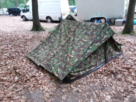 KL schakelbare tent met vast grondzeil - woodland camo - origineel