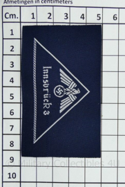 WO2 Duits DRK Deutsches Rotes Kreuz armel dreieck Innsbruck 3 donkerblauw - 8,5 x 5 cm - replica
