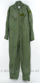 US Groen Air Force Piloten overall Coveralls Flyers CWU 27/P - maat 40L of 46L  - origineel US