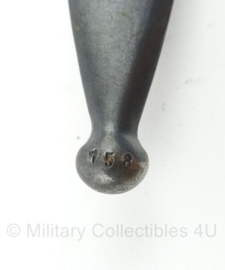 Zweedse M1896 bayonet voor het Zweedse M1896 Mauser geweer - met schede en zeldzaam lederen draagstel  - origineel