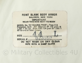 Security Covert kogelwerend vest Point Blank body Armor NIJ2 met ballistische inhoud - US size 44 = Large  - origineel
