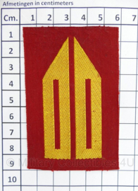 Defensie KMA militaire Academie halffabricaat kraaginsignes - set van 3 enkele - 9 x 6 cm - origineel