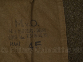 MVO Korps Mariniers mantel  -  zeldzame versie jaren 50 - met marine knopen - maat 45 - origineel