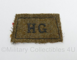 Britse leger HG Home Guard shoulder slip on patch - 7 x 4 cm - origineel