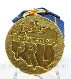 Poolse medaille PRL 1 fur verdienste im transportwesen - afmeting 3 x 11 cm - origineel