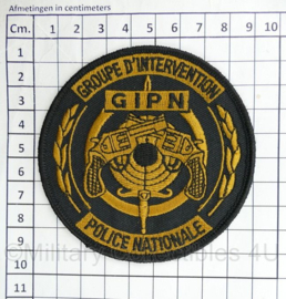 Franse Police Nationale GIPN Groupe D'Intervention embleem - diameter 9 cm -  origineel