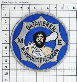 Rijkspolitie Nijmegen ME Mobiele Eenheid Batavieren embleem  - met klittenband  - 9 cm. diameter