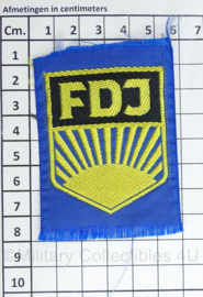 DDR FDJ embleem Freie Deutsche Jugend  - 8 x 5,5 cm - origineel