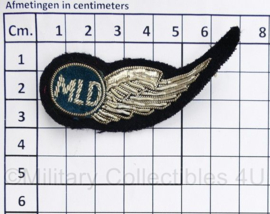 Nederlandse MLD wing Marine Luchtvaartdienst - 7 x 3,5 cm - origineel