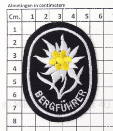 SS Bergführer gebirgjäger abzeichen  edelweiss - voor uniform