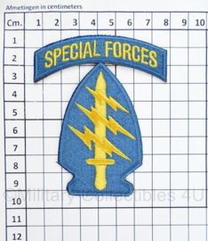 US Army Vietnam Special Forces patch met tab - 9 x 7 cm
