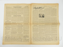 WO2 Duitse krant Tageszeitung nr. 145 23 juni 1944 - 47 x 32 cm - origineel
