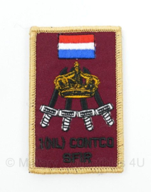 KL Nederlandse leger 1(NLD) CONTCO SFIR Contingentscommando Irak embleem met klittenband - 8 x 5 cm
