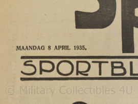 krant sport en spel sportblad van de Graafschap bode  8 april 1935  - origineel