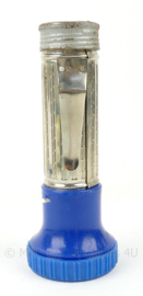 Russische lamp jaren 70 - chroom met blauw - lengte 17,5 cm. -  origineel