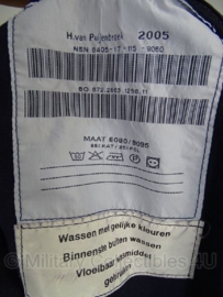 KMAR Marechaussee uniform jas basis - donkerblauw - MET insignes - gedragen - 6080/9500   - origineel