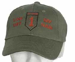 Baseball cap - US vietnam oorlog First Infantry Division "Big Red One"