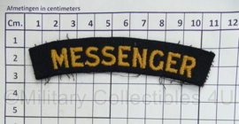 British Army shoulder title ENKEL Civil Defense Messenger - 10,5 x 2,5 cm - origineel