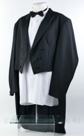 Heren kostuum Jacquet  en overhemd  - maat 60 = 3xl -  origineel