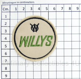 WO2 US Army Willys patch voor Willys MB, Willys M38 en Willys CJ- diameter 6 cm