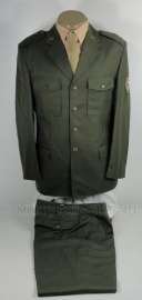 Uniform set jas met broek en schuitje donkergroen - maat Extra Small t/m Extra Large - nieuw - origineel