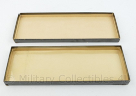 Korps Mariniers Barathea Cummerbund - doos leeg - 13 x 2 x 36 cm - origineel
