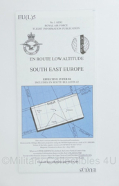Royal Canadian Air Force Flight Information En Route Low Altitude South East Europe EU(L)5 - 26,5 x 12,5 cm - origineel