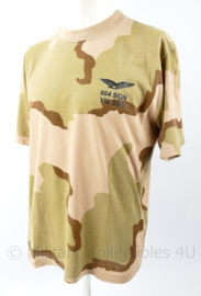 KLU Luchtmacht Desert shirt RNLAF 604 Squadron  Vlb SSB Vliegbasis Soesterberg - maat Medium - nieuw - origineel