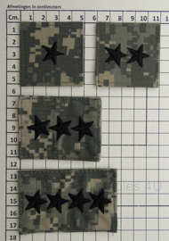 US Army ACU camo GENERAL rangembleem met klittenband - voor op de borst - verschillende rangen