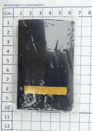 Nederlandse Politie epauletten schuifpassanten Aspirant zwart - nieuw in verpakking - 9 x 6 cm - origineel